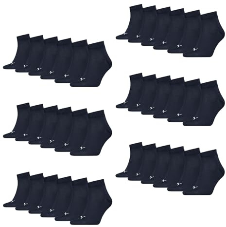 PUMA 18 Paar Unisex Quarter Socken Sneaker Gr. 35-49 für Damen Herren Füßlinge