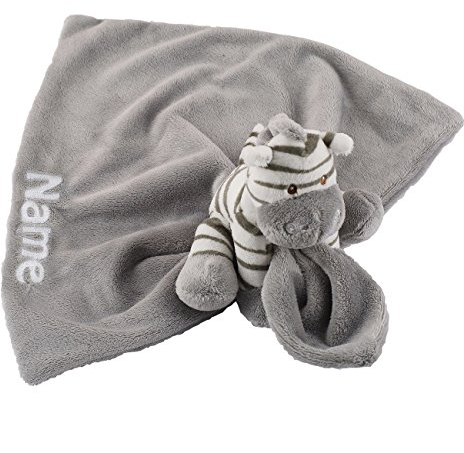 Striefchen® Kuschel-Zebra Schmusetuch mit Namen des Kindes