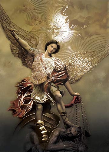 Saint Michael der Erzengel – Religiöse Print Poster Wall Art 16x20