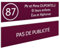 DECOHO - Plaque Boite aux Lettres Personnalisable - Lot de 2 plaques adhésives en Plastique Bordeaux Lettres Blanches - Format 100x25 mm - Bordeaux