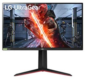 LG 27GN850 UltraGear Gaming Monitor 27 QuadHD Nano IPS 1ms HDR, 2560x1440, G-Sync Compatible e AMD FreeSync 144 Hz, HDMI 2.0, Display Port 1.4, Uscita Audio, Stand Pivot, Flicker Safe, Nero