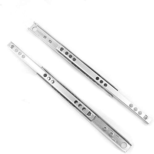 1 Paar Metalllager-Schubladenschienen für 17 mm Ersatz-Schubladenschienen 17 mm breit x 400 mm