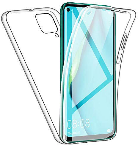 NWNK13 For Huawei P Smart 2020 Case Crystal Clear Slim Fit Front & Back 360° Case Built-in Screen Protector Full Body Silicone Gel Mobile Phone Cover for P Smart 2020 (Clear)