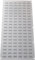Rhino Tuff Bin Portrait Louvre Panel - 457mmw x 915mmh Galvanised Steel Storage Rack for Wall Mounting Plastic Parts Bins