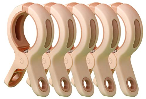 Boxwizard 5-pack klämmor strandhandduk storlek klämma clips stor täcke torkklämma för lakan hållare strandstolar vindtäta starka plastklädklämmor