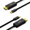 BENFEI Cable USB C a DisplayPort 4K@60Hz, paquete de 2 Cable 1.8M Thunderbolt 3 a DisplayPort Compatible con MacBook Pro 2022/2021/2020, Samsung Galaxy S20 / 10 y más