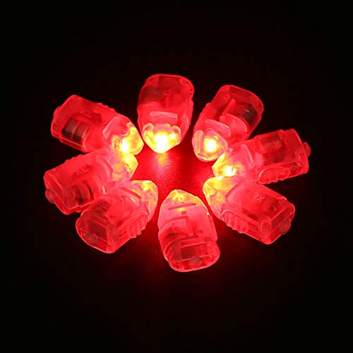 50 Stück LED-Ballonlicht, wasserdicht, Mini-Lichter, lange Standby-Zeit, Lichter für Papierlaterne, Ballon, Hochzeit, Party, Dekoration, Ostereier, Geburtstag, Halloween, Weihnachtsdekoration(Rot)