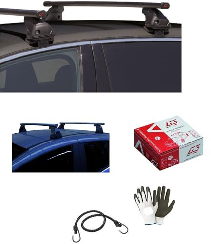 KOMPATIBEL MIT Skoda Rapid Spaceback 5p Jahr 2018 (68.062) DACHTRÄGER FÜR AUTODACH 130CM STAHLGEPÄCKTRÄGER FÜR Autos MIT MONTAGESATZ DIREKTE Befestigung AUF DEM Dach OHNE RELING