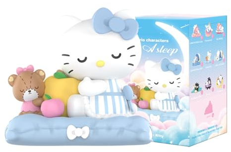 POP MART Sanrio Characters Fall Asleep Series-1PC Pop Figuren Zufällige Figuren Actionfiguren Sammelfiguren und Sammler Kunstspielzeug Spielzeug Figuren Geschenk