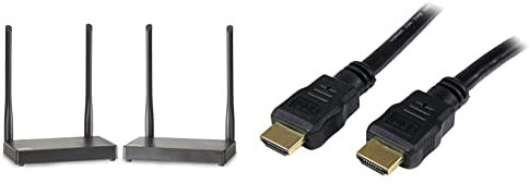 Trasmettitore HDMI Wireless - Marmitek TV Anywhere Wireless HD - 1080p Full HD - Guarda la TV in un Altro Posto Senza Cavi & StarTech.com Cavo HDMI ad alta velocità
