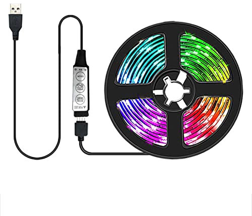WEITING Color Changing Led Lights for TV,20 Color Changing Led Tape | Light Strips Led USB Powered for TV PC Laptop Desk Under Cabinet