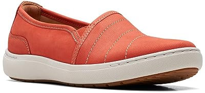 Clarks Women's Nalle Violet Loafers, Grenadine Leather, 42.5 EU