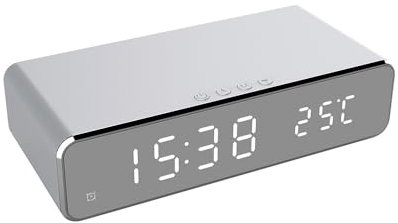 RED5 Wireless Charging Alarm Clock Compact Multifunction Digital 10W Phone Dock