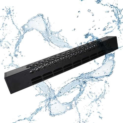 TITAN 12V RV Fridge Ventilation Cooling Fan, Supports Personnalisés pour Évents Latéraux de VR Américains, Paramètres de Température Automatiques, Étanche IP55,