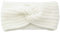 Winter Häkelarbeit Stirnband Mädchen Frauen Haarband Verdicken Stirnbänder Kopfband Haarband Ohrenwärmer Headwrap für Einkaufen Skifahren Laufen,Weiß