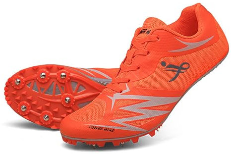GoldeneAmeisen Zapatos con Clavos para Pista y Campo,Zapatos De Atletismo,Zapatos con Clavos Campo,Unisex Spikes Atletismo,Respirable Cómodo,Ligero y Duradero,Antideslizantes,para Running,Salto Largo