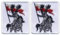 Set von zwei – Polen/Polen Husaren Ritter & Pferd – Aufnäher – bestickt