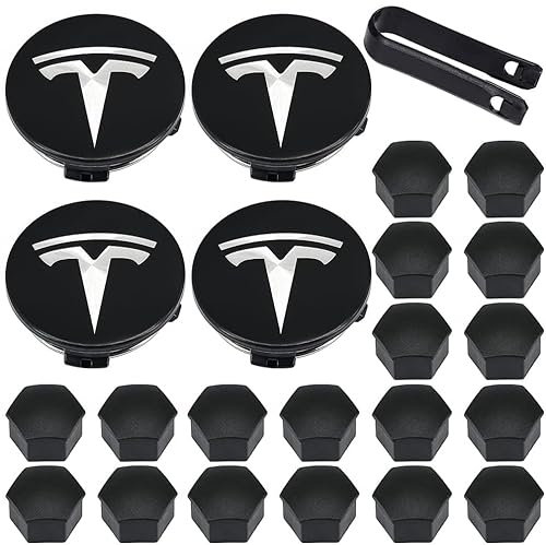 loonara WheelElegance Radkappen-Set – Passend für Tesla Model Y & Model 3 (inkl. Highland) – Hochwertiges Tesla Zubehör für stilvolles Design & Felgenschutz – Einfache Installation
