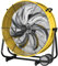 VBVARV Ventilador De Tambor Industrial Alta Velocidad De 3 Velocidades Metal Resistente Circulador De Aire con Manija De Ruedas,Amarillo,20IN