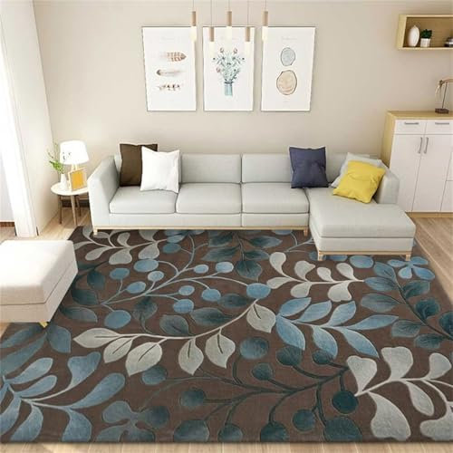 AD6H-CZ Blauer Teppich, antistatischer Schallschutz-Boden-Sofa-Teppich,Blau,180x250cm