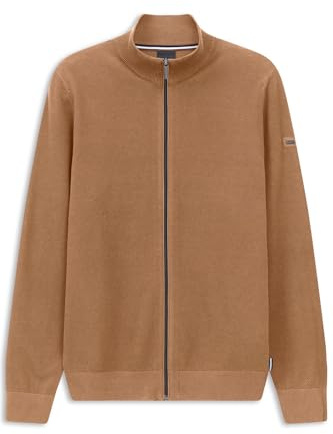 bugatti Herren Strickjacke Reißverschluss Stehkragen Regular Fit