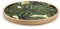 woodluv Round Wooden Decorative Serving Coffee Table Trays, Bathroom Tray, Cosmetic Trays, Serving Tray for Kitchen Counter, 30 x 30 x 2.5 cm