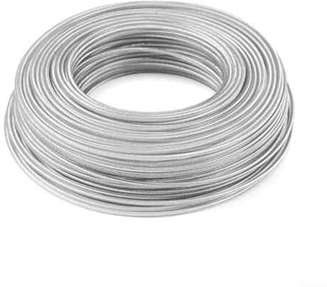Rasentrimmerschnur, Nylon, Stahl, 2,4 mm x 60 m/3,0 mm x 45 m, runder Draht für Gartentrimmer, Rasenkantenschneider und Benzin (2,4 mm x 60 m)