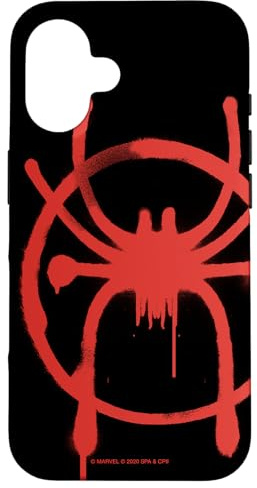 Marvel Spider-Man in die Spider-Verse-Ikone von Miles Morales Hülle für iPhone 16