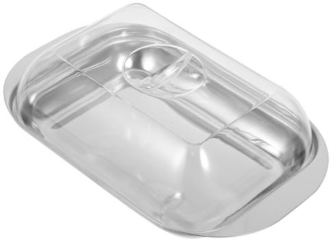 MAGICLULU Butterdose Edelstahl Mit Deckel Für Butteraufbewahrung Käsebehälter Haushaltsgeschirr Langlebiges Küchenzubehör Zum Schneiden Und Lagern Von Butter Und Käse