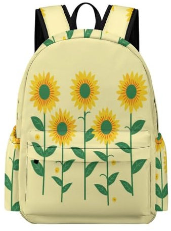TPISLI Ranzen Mädchen 5 Klasseranzen Sonnenblume Kinder Ranzen 3. Klasse Für Jungs Schulranzen 1 Klasse Blume Leichter Reise Outdoor Freizeit