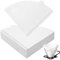 HOTUT Kaffeefilter papier, 100 Stück V-förmiger Einweg Kegelfilter, V02 Kaffee Papierfilter Größe 2 für marktführende Marken Kaffee, für Kaffeetropfkegel/Übergießmaschinen -Weiß
