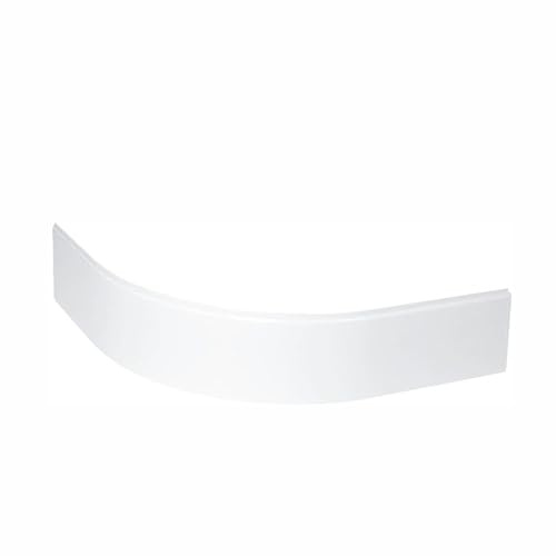 Sellon24® Delantal acrílico 90 x 90 cm altura 22,5 cm redondo blanco para platos de ducha, platos de ducha, cuarto círculo, R55