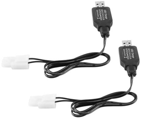 Enwye Chargeur de Batterie 8,4 V USB vers Prise KET-2P, adapté aux Batteries de Divers Jouets télécommandés tels Que Les Voitures, Les Avions et Les Bateaux.
