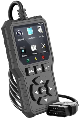 OBD2 Diagnosegerät OBD Auto Diagnose, Universal Auto Auslesegerät, KFZ Motor Fehlerauslesegerät Lesegerät mit Vollständigen OBDII Funktionen, Geeignet für BMW VW Mercedes Audi Alle OBDII Fahrzeugen