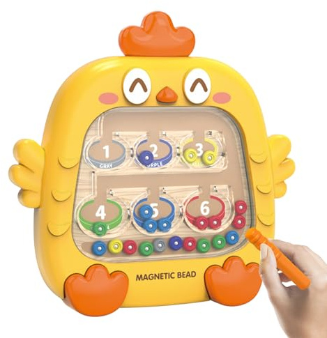 Labyrinth Wisylizv Labyrinth-Zeichenbrett für Küken – Lern-Labyrinth-Spielzeug für Kinder ab 4 Jahren | - und Koordinationsreisespiel