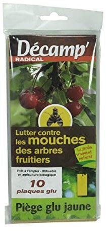 DECAM RADICAL 10309 - Piège à Glu Mouche d'Arbre Fruitier - 10 Pièces