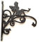 TANGDIAABBCC Spring life Cast Iron Ornate Fairy Hanging Flower Basket Bracket Hook in 3 colours (Black)