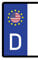 Generisch 2 Stück Kennzeichenaufkleber Amerika USA Set Flaggen Aufkleber | Sticker Plakette Autoaufkleber