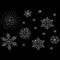FINGERINSPIRE 2 Stück Schneeflockeneisen auf Strass Kristall überträgt Eisen auf Hotfix Applikation mit 16-teiligen Schneeflocken und Hot Melt-Kleberücken für Weihnachten Decor
