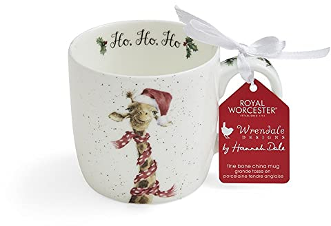 Wrendale Designs Christmas Mug By Royal Worcester Ho Ho Ho