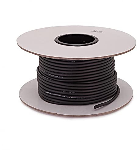 gear4music Microphone Cable 50m - Connects to XLR or Jack Plugs