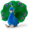 WWF Plüsch 01110 - Plüschtier Pfau, lebensecht gestaltetes Kuscheltier, ca. 23 cm groß, wunderbar weich und kuschelig, Handwäsche möglich