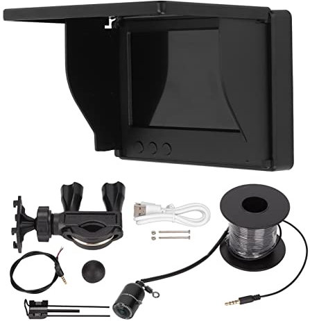 Goshyda Underwater Fishing Camera Kit, 4.3Inches LCD Screen, 480x272 Resolution, IP67 Waterproof, Fish Finder Video for Lake, Boat, Ice Fishing