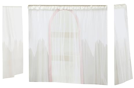 Hoppekids Winter Wonderland Vorhang für mittelhohes Bett 70x160 cm - mit Tüll