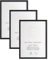 LYYYYX Cadres Photo 30x40cm Bois lot de 3 cadres photo pour posters et affiches Convient pour Accrocher des Diplôme et Décoration Cadre photo Montage Mural ou sur Table