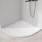 EMKE Piatto doccia 80 x 80 cm, piatto doccia 80 x 80 cm, piatto doccia ad angolo piatto, antiscivolo, ritagliabile, piatto doccia SMC, bianco