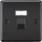 Knightsbridge UTP CAT5e RJ45 Netzwerk-Steckdose, mattschwarz