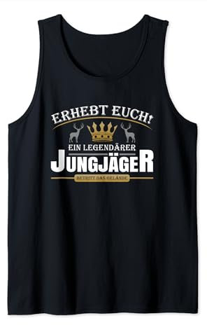 Jagdschein Bestanden Vorsicht Jungjäger Ausrüstung Jagd Tank Top