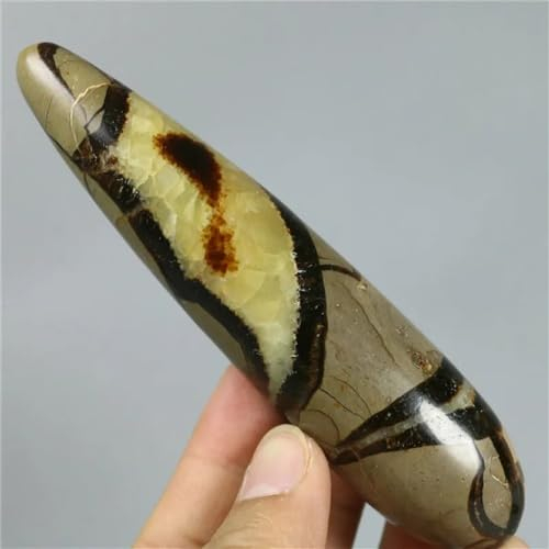 AtkitS Natural polished dragon crack stick quartz baton wand wand home decor(2pcs)