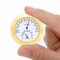 Hygrometer Humidor Gitarren-Hygrometer, digitales Psychrometer aus Legierung für den Innen- und Außenbereich, Komponente für Violinenzubehör für die Instrumentenwartung (Gold)